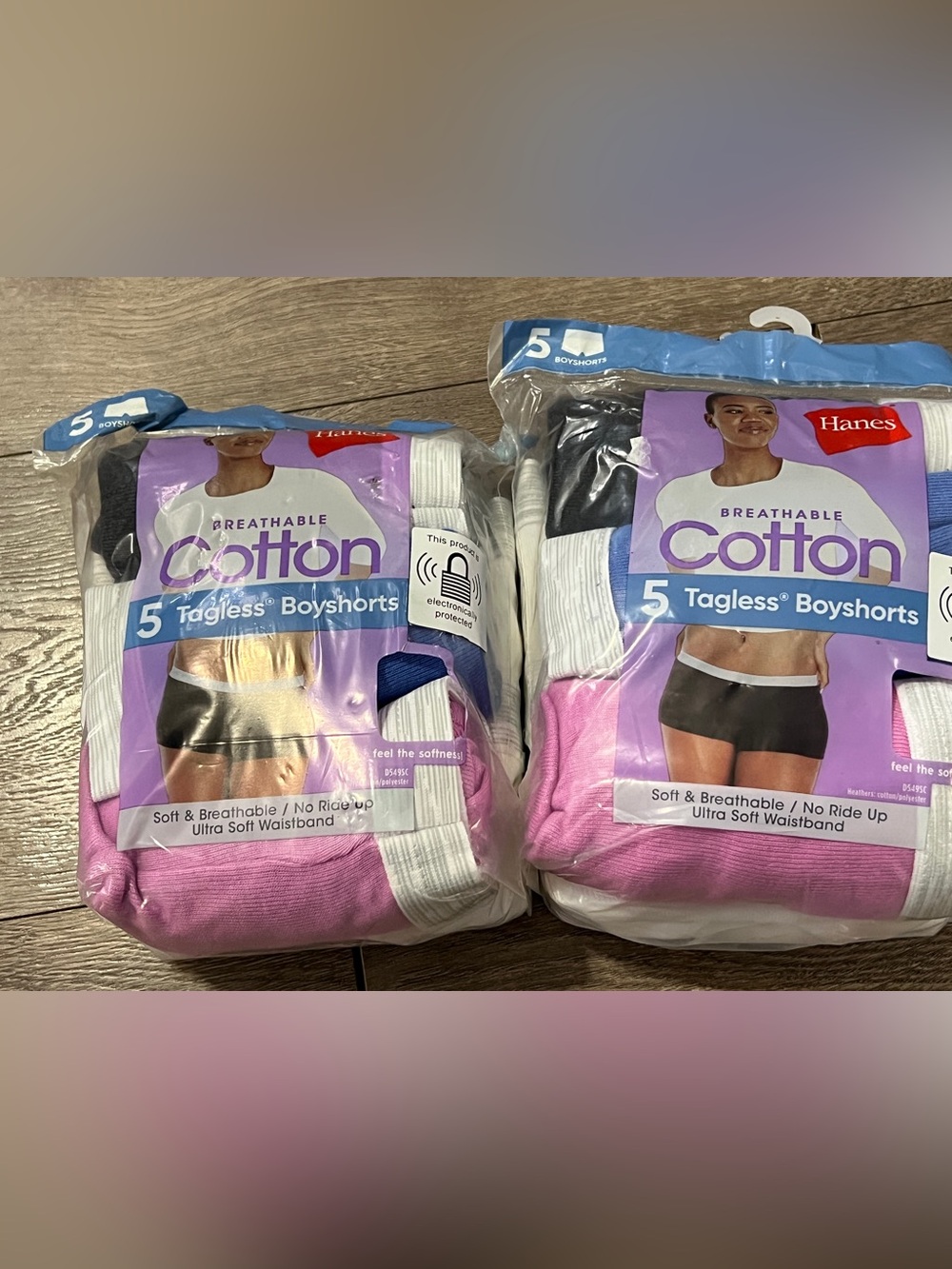 10 Pairs Hanes Cotton Boyshorts Size 9/2 XL New